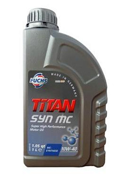 FUCHS TITAN SYN MC 1л 10W40 Масло моторное полусинт. (601004346) (ранее 600638818) A3 / B4, SN / CF FUCHS TITAN SYN MC 1л 10W40 Масло моторное полусинт. (601004346) (ранее 600638818) A3 / B4, SN / CF