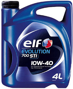 ELF EVOLUTION 700 STI 10W40 4L API SL/CF, ACEA A3/B4, VW 505.00/500.00, MB 229.1 ELF EVOLUTION 700 STI 10W40 4L API SL/CF, ACEA A3/B4, VW 505.00/500.00, MB 229.1