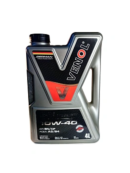 VENOL SEMISYNTHETIC SN CF 10W40 4L API: SN/CF, ACEA: A3/B4, MB 229.1/229.3; VW 501.01/505.00; PSA B7